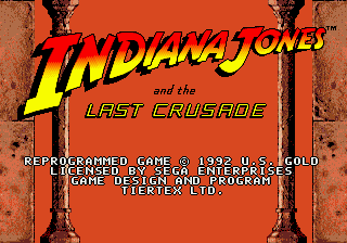 Заставка игры Indiana Jones and the Last Crusade